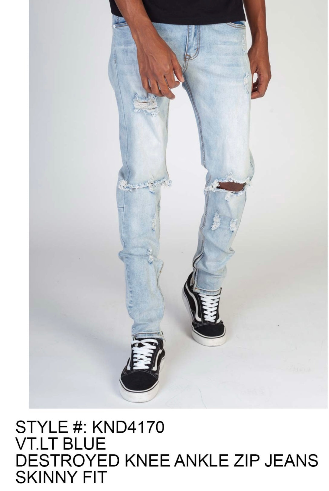 KDNK - KND4170 VT Light Blue Jean