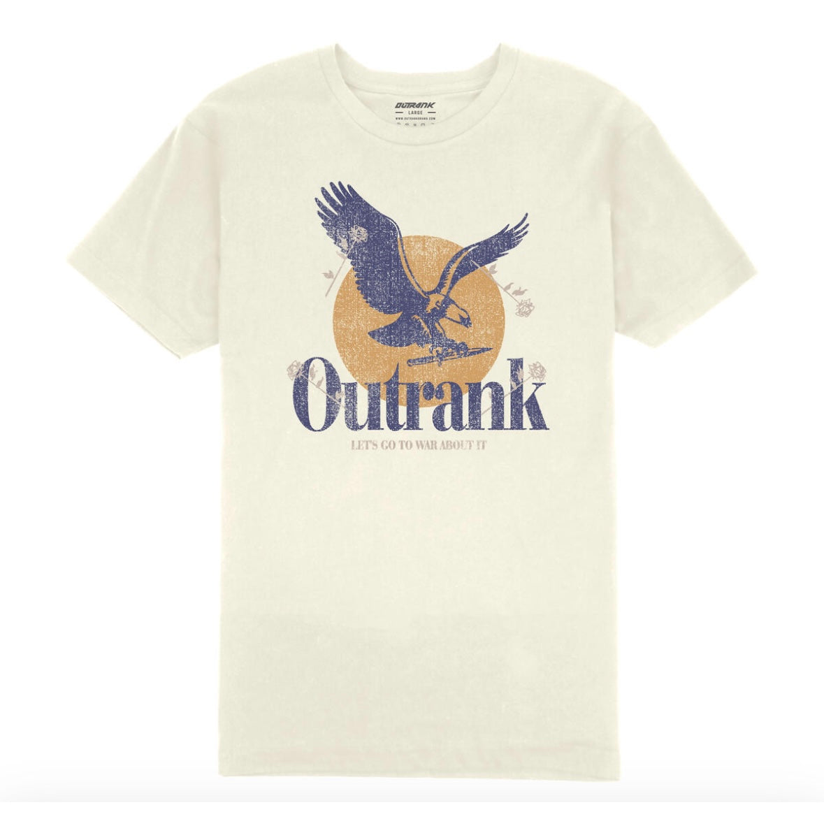 Outrank - Let's Go To Work Khaki Tee