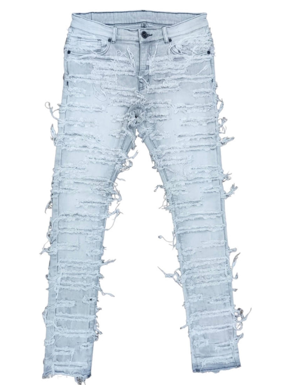 Focus - 3499 Light Grey Stack Jean