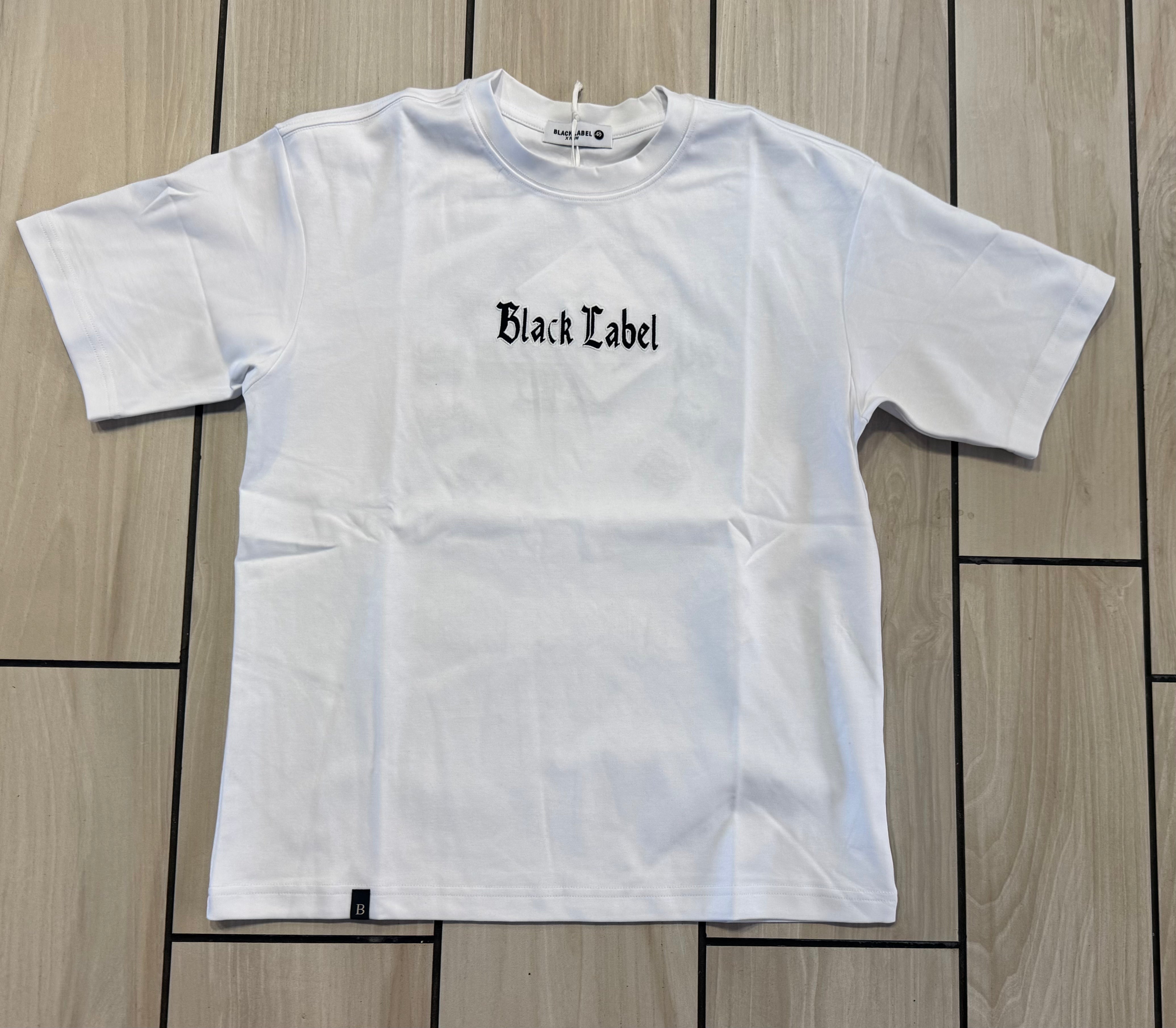 Black Label - Chrome Heart Premium Logo White Tee