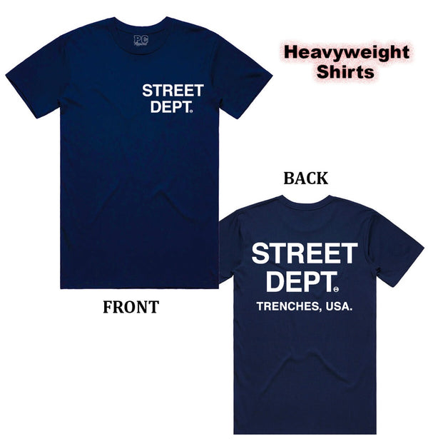 Planet Of Grapes - Street Dept Navy Tee