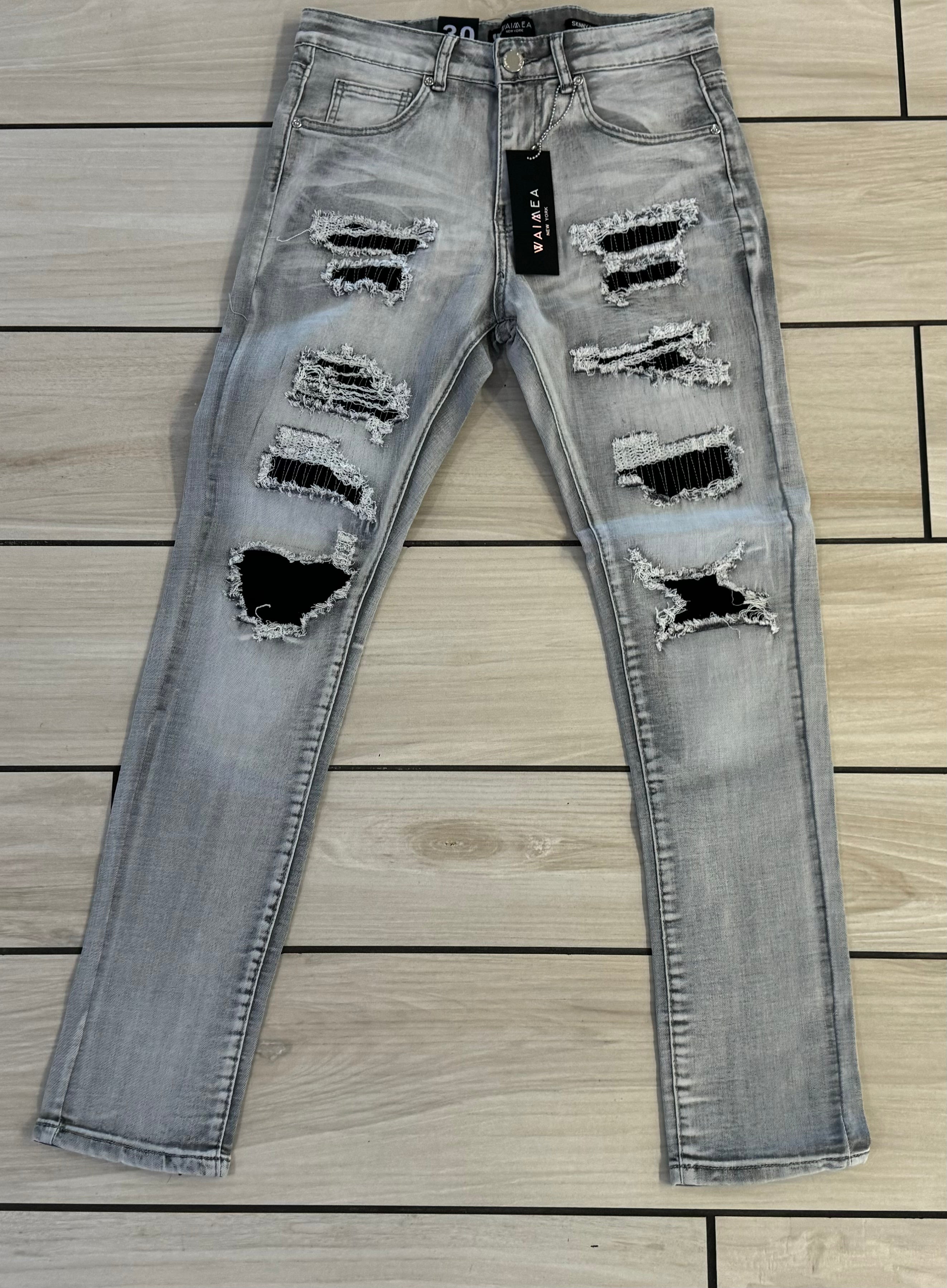 Waimea - M5686D Grey Bleach Jean