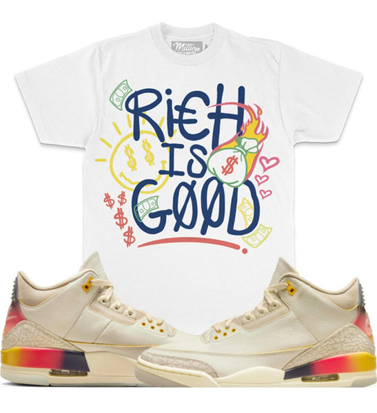 Million Rich Is Good White Tee Empire Clothing Shop