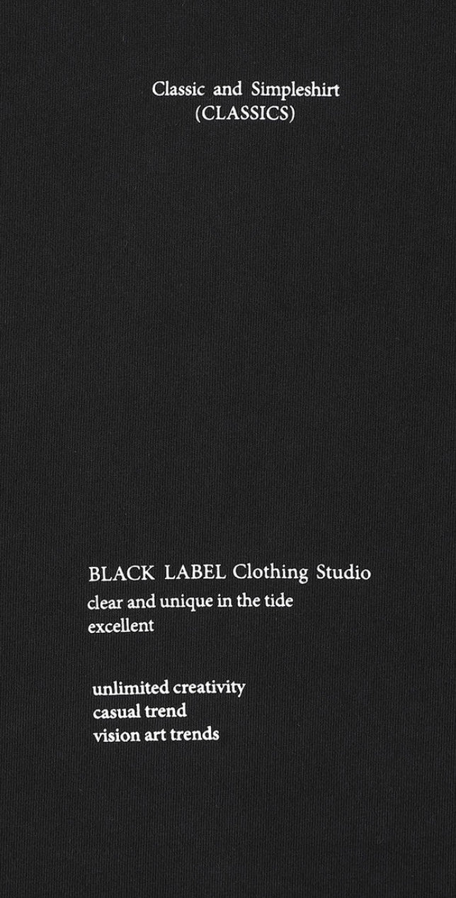 Black Label - Classic Black Tee