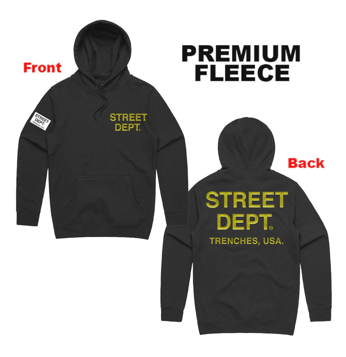 Street Dept - Hoody Black Gold Hoodie