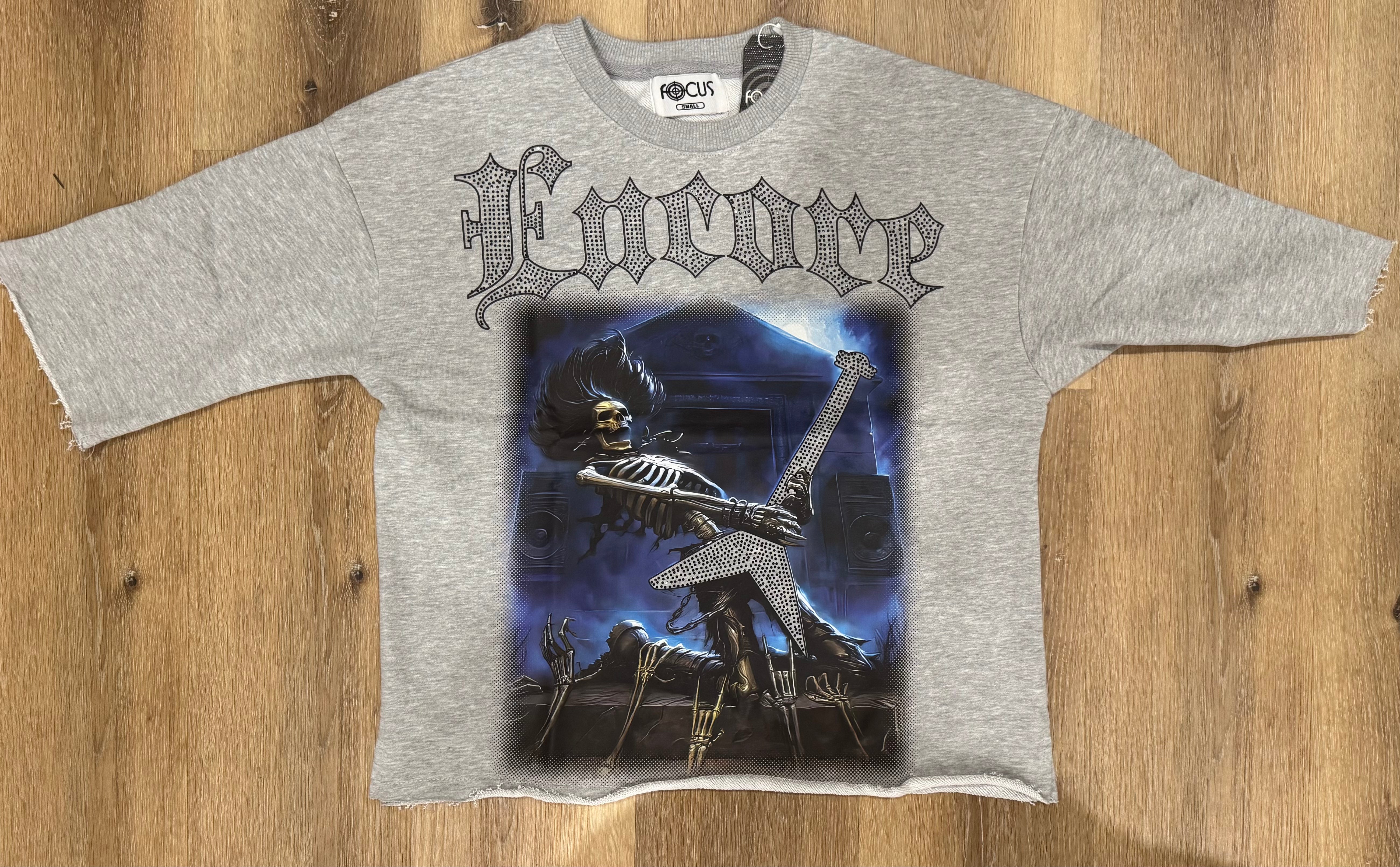 Focus - Encore Grey Crop Tee