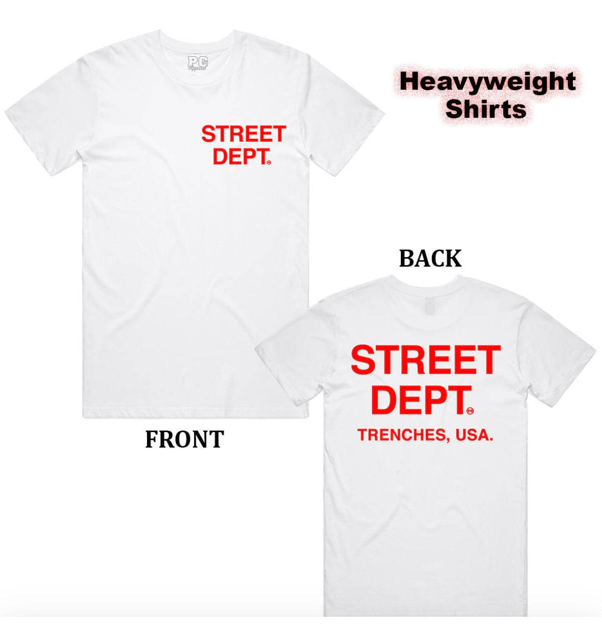 Street Dept - White Red Tee