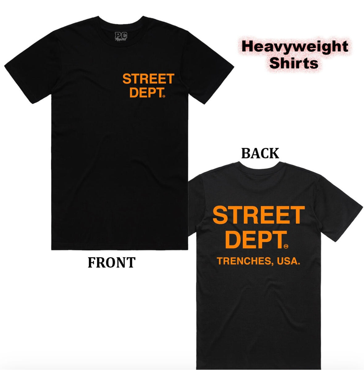Street Dept Black Orange Tee