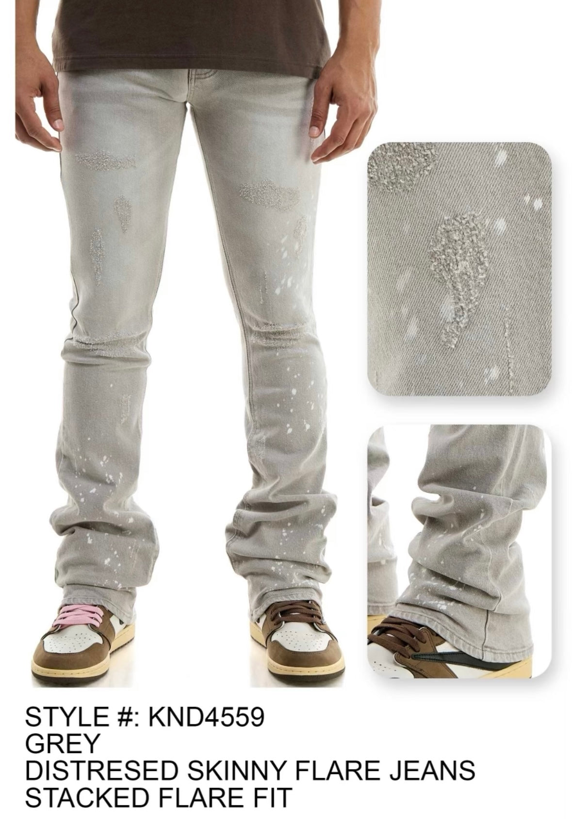 KDNK - KND4559 Grey Skinny Jean