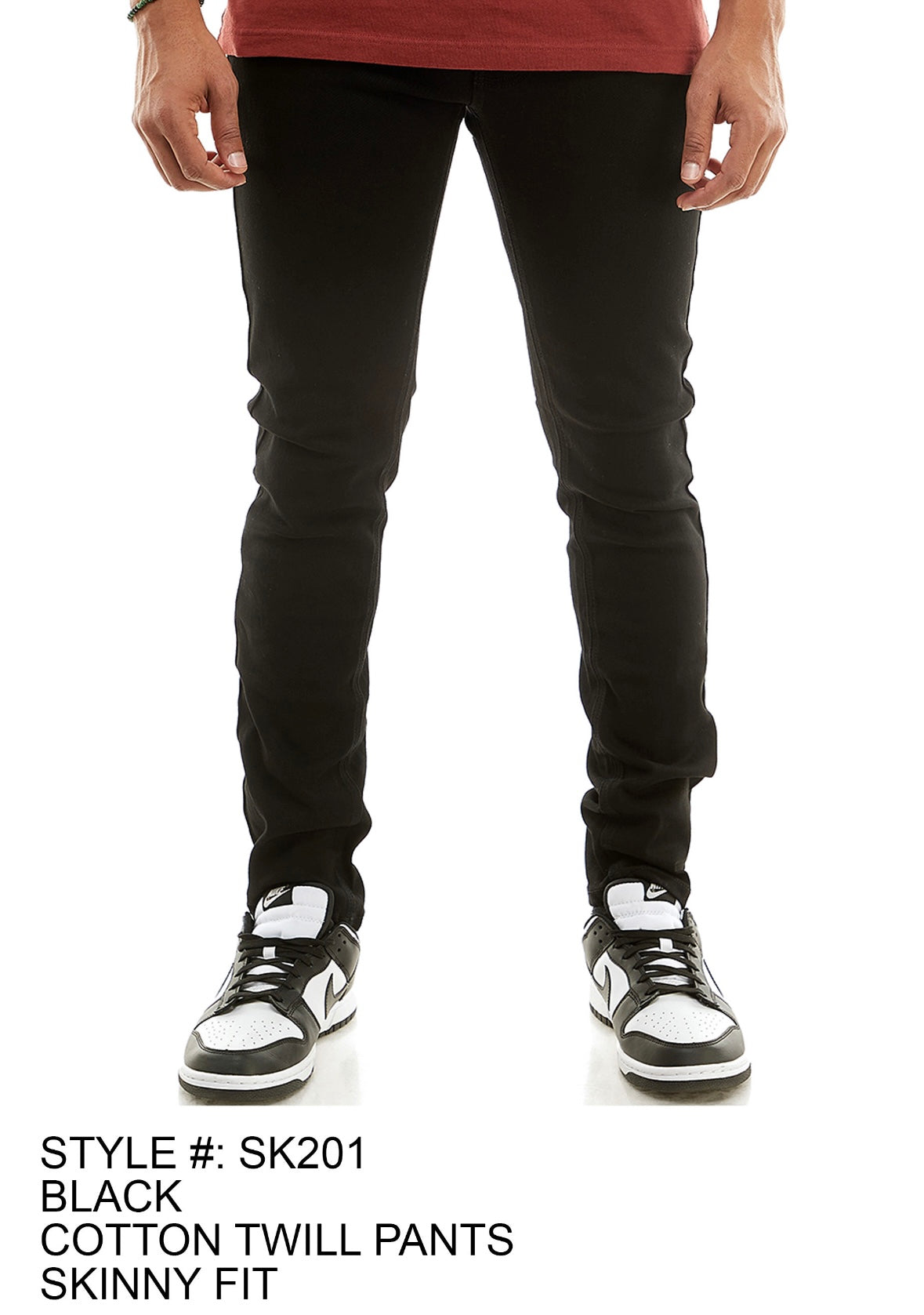 KDNK - SK201 Jet Black Skinny Jean
