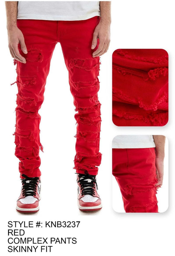 KDNK - KNB3237 Red Skinny Jean