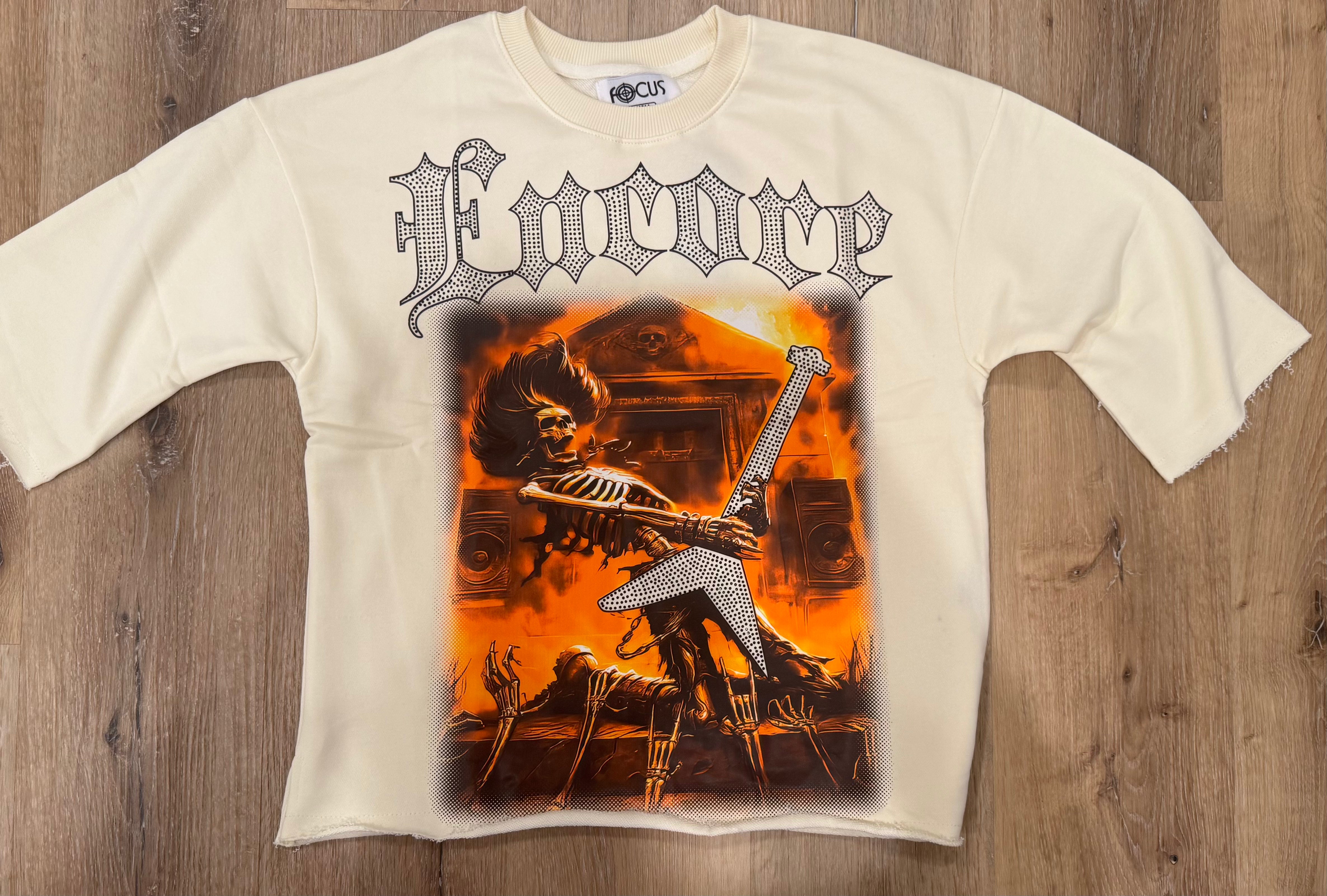 Focus - Encore Cream Crop Tee