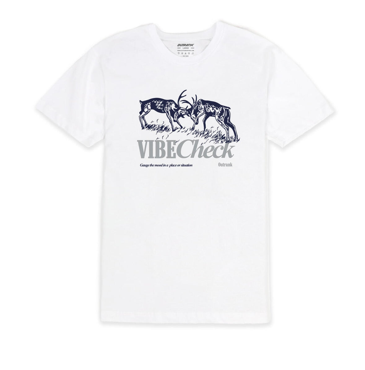 Outrank - Vibe Check White Tee