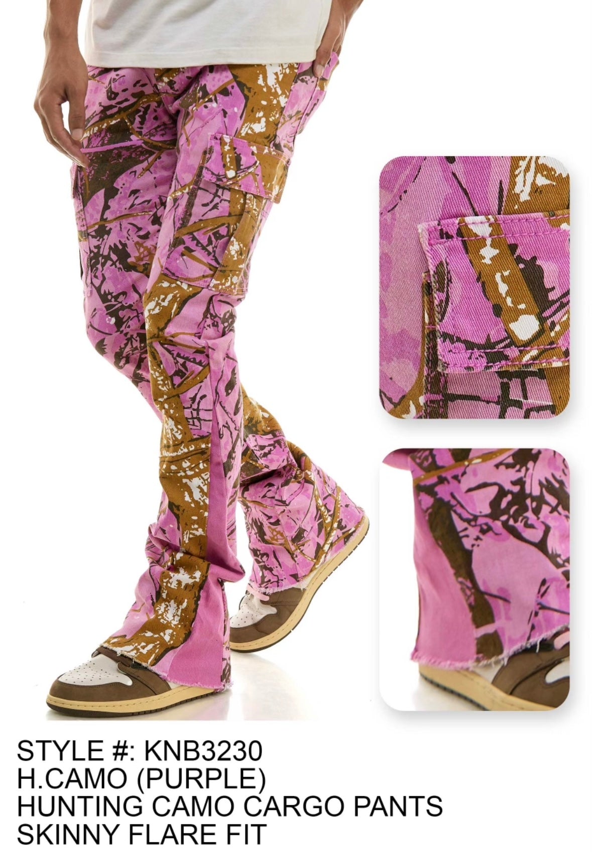 KDNK - KNB3230 Pink Camo Jean