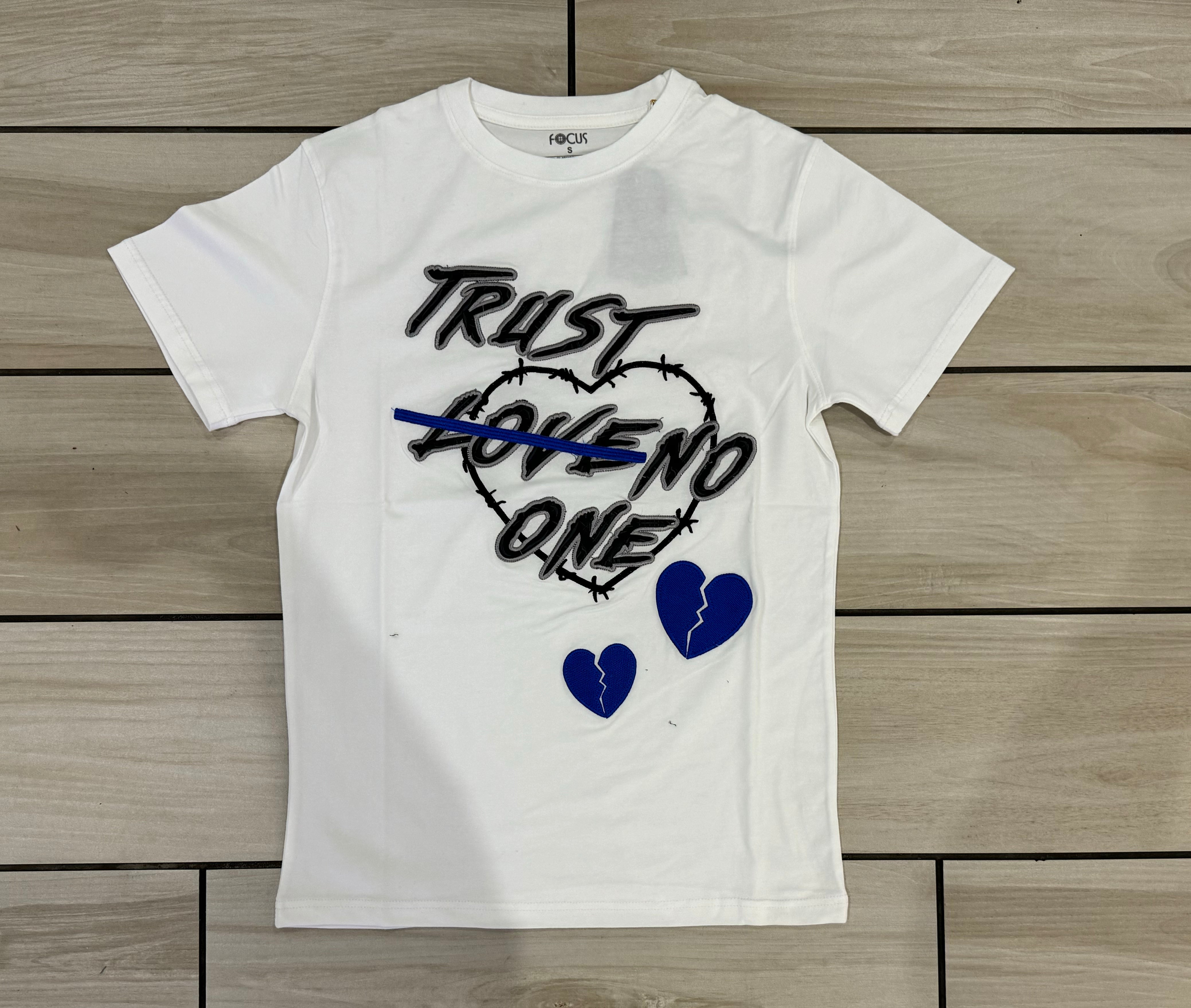 Focus - Love No One White / Royal Tee