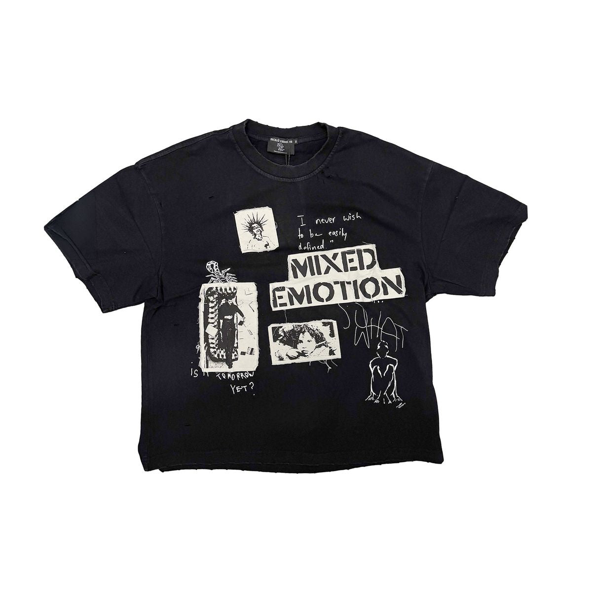 Mixed Emotions - Stamped Black Tee