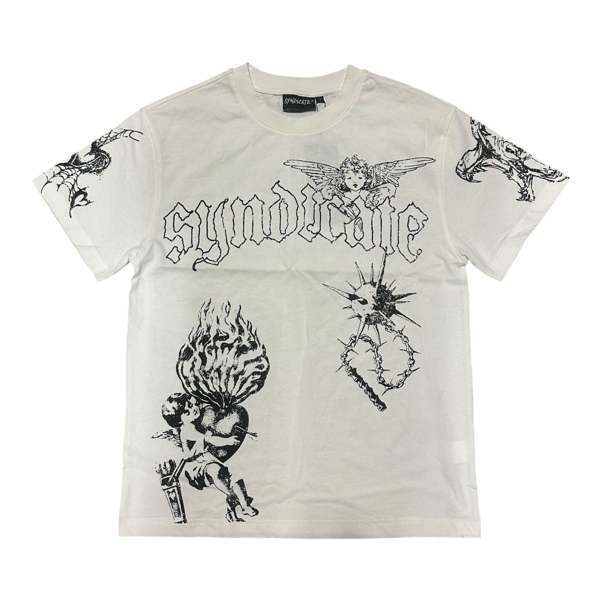 Syndicate - Ascend White Black Tee