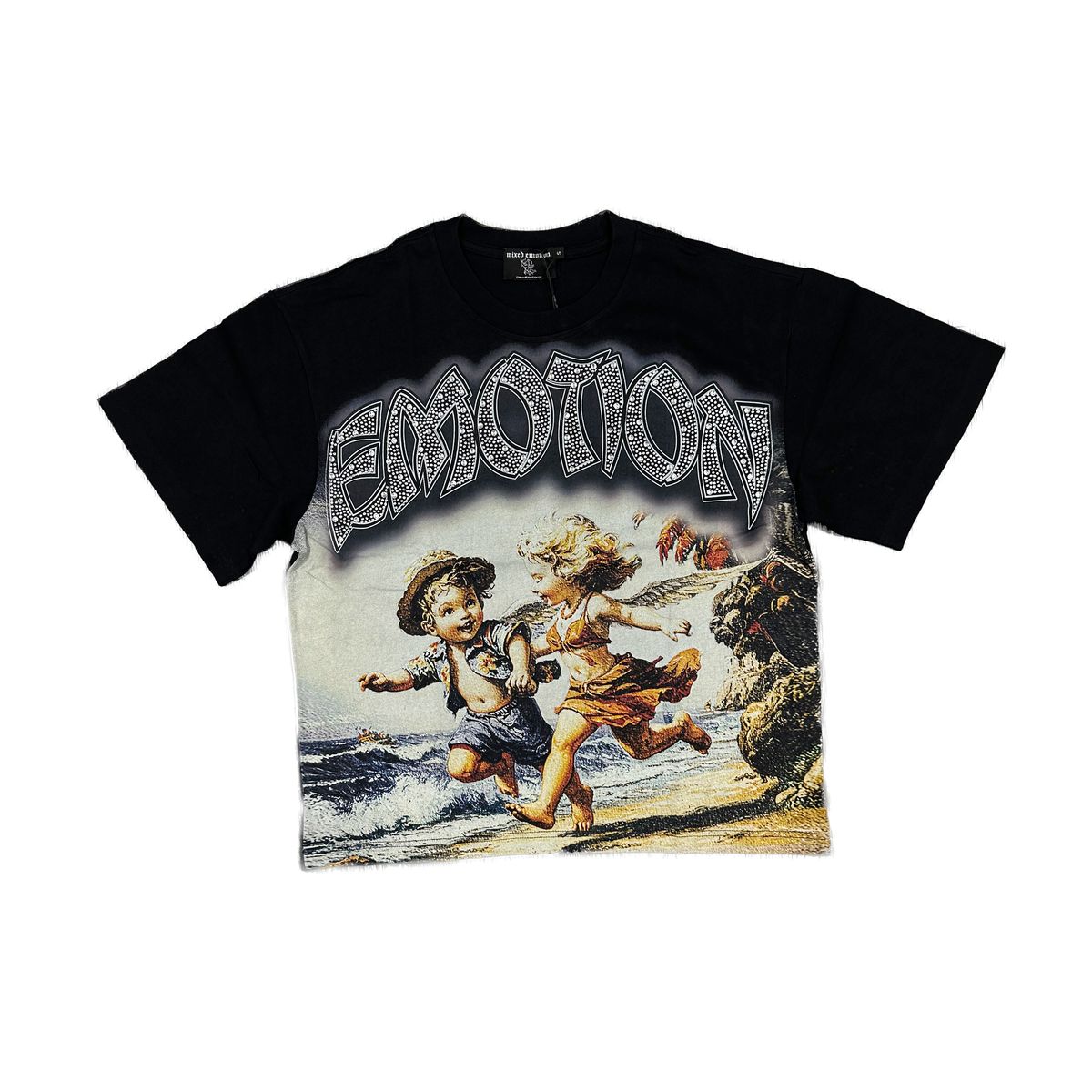 Mixed Emotions - Seaside Black Tee