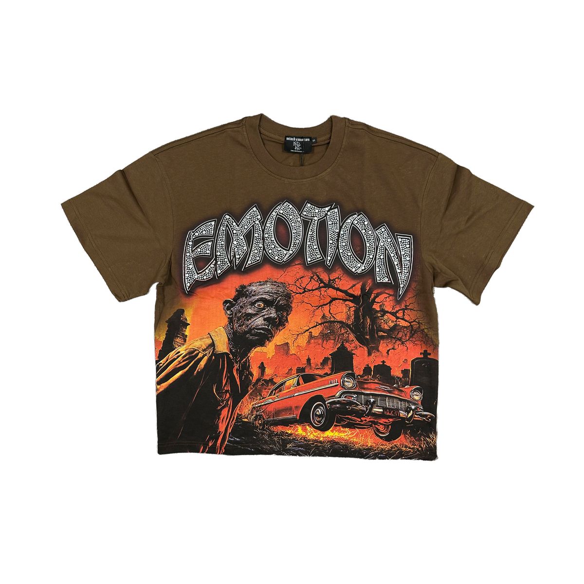 Mixed Emotions - Zombie Apocalypse Brown Tee