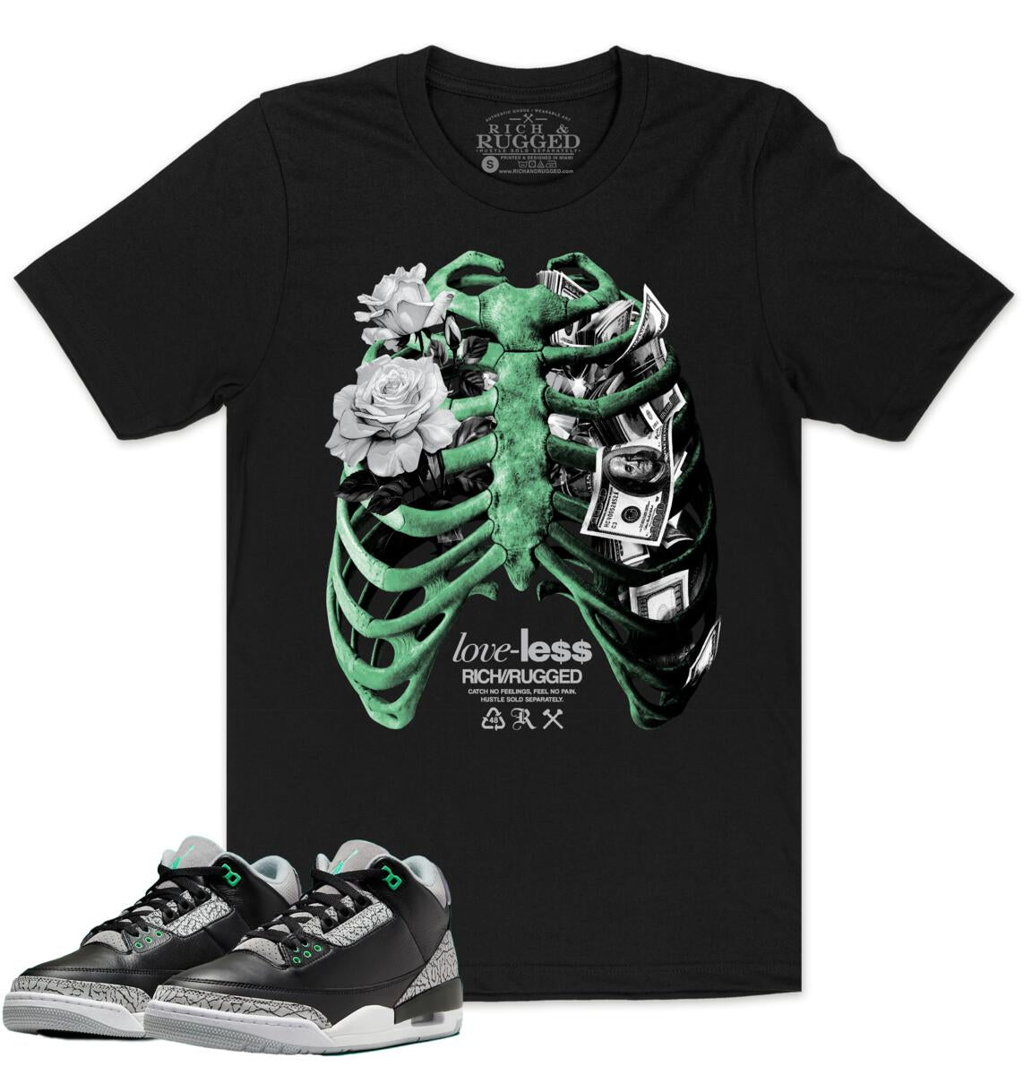 dark green jordan shirt