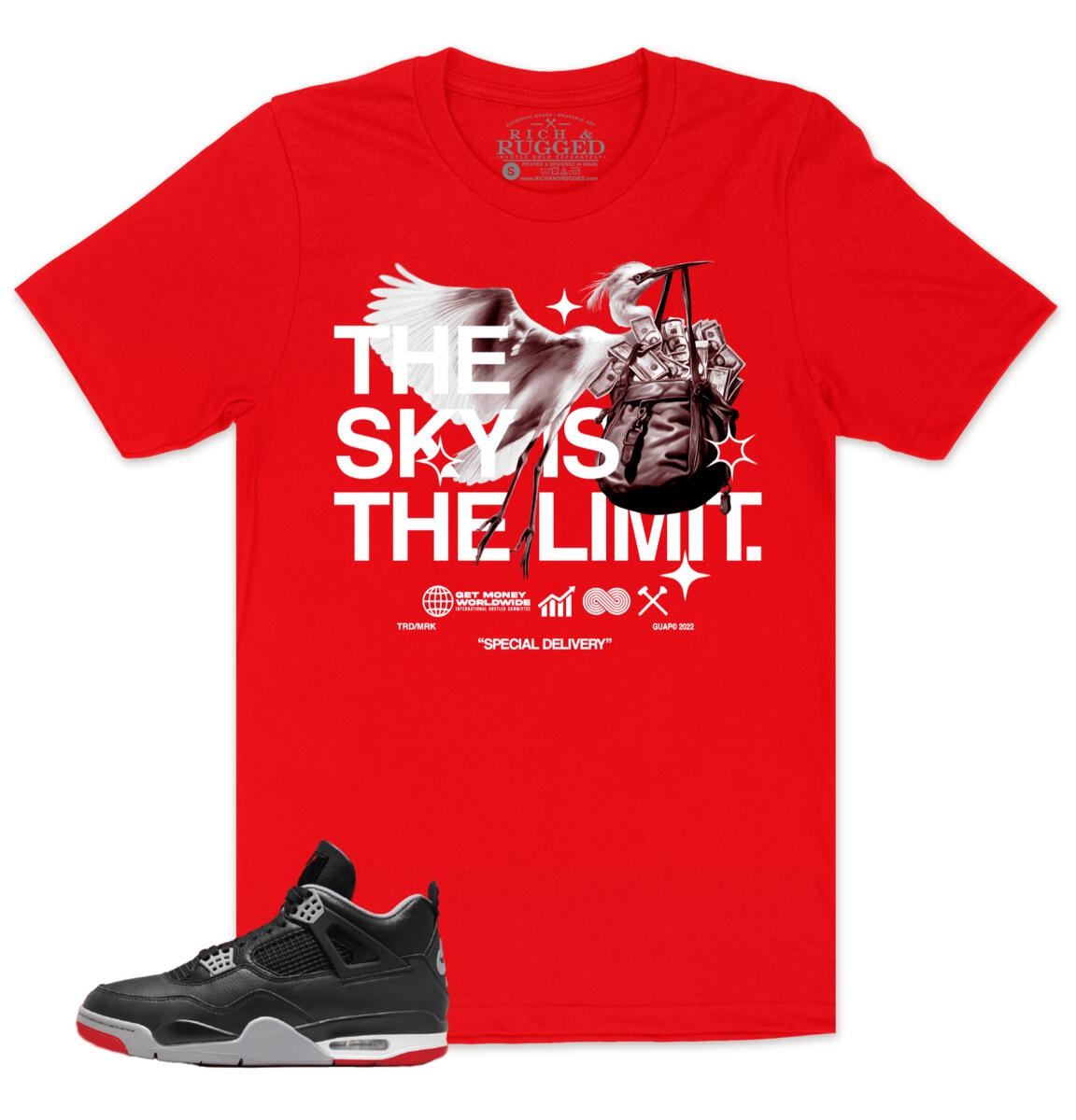 jordan bred 4 t shirt