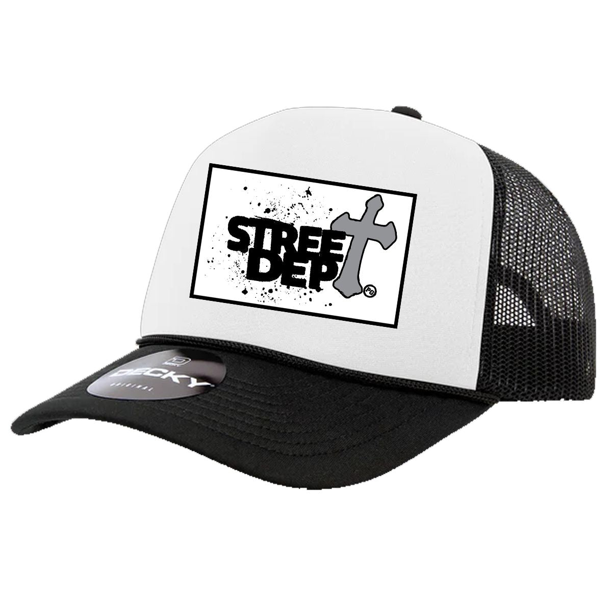 Street Dept - White Black Trucker Hat