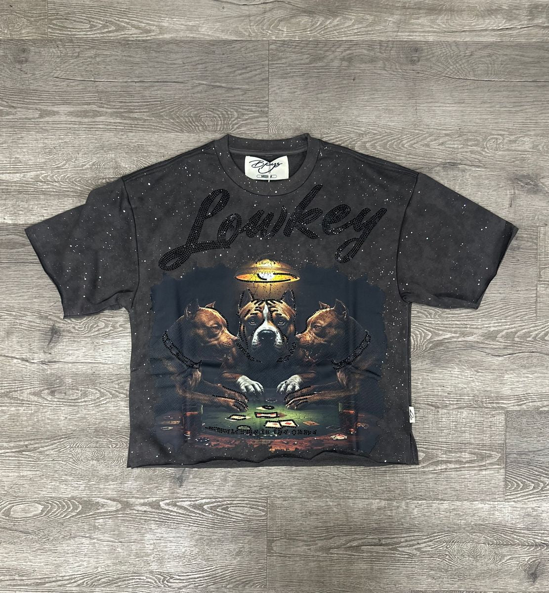 BKYS - LowKey Washed Black Crop Tee
