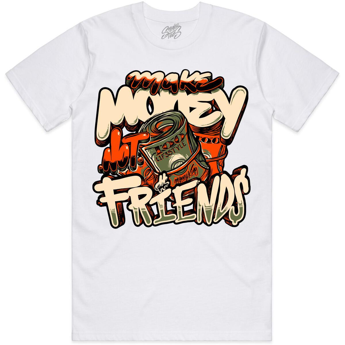 Jordan 5 Olive 5s Shirt - Sneaker Tees Make Money White Shirt