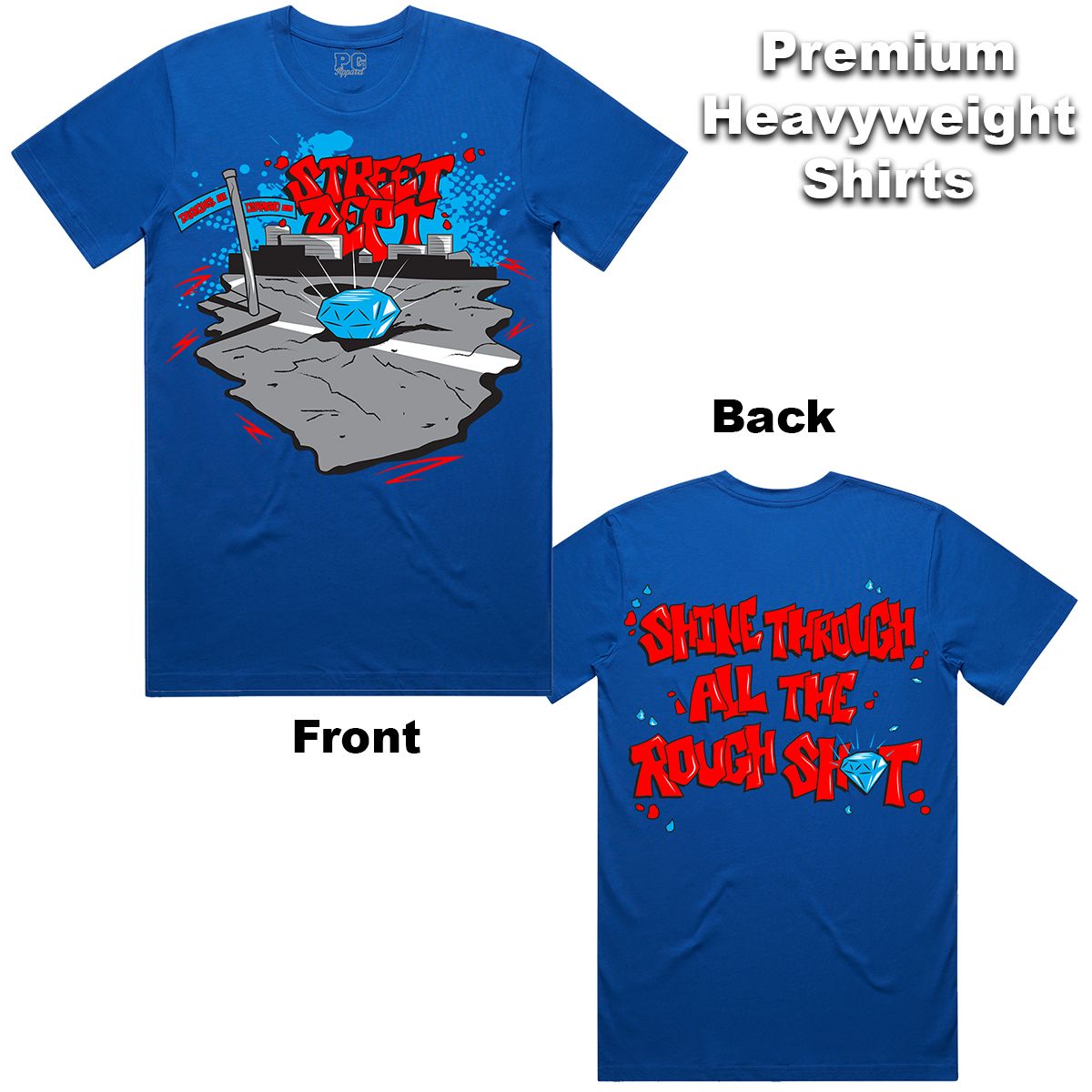 Street Dept - Diamond Royal Blue Tee