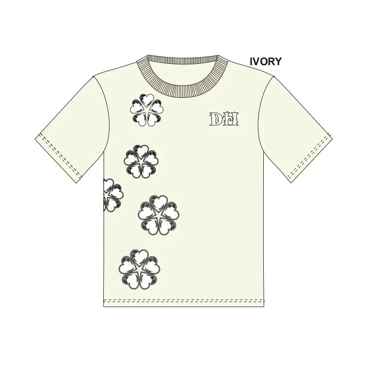 Focus - Flower Shirt Khaki Tee