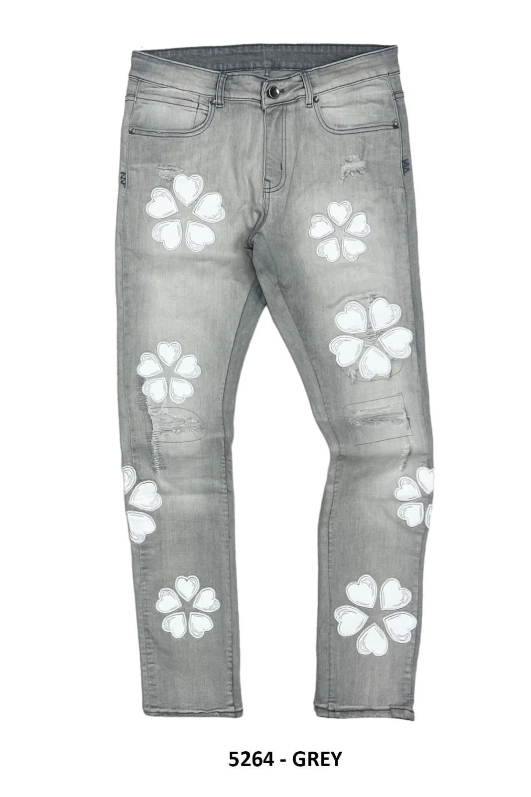 Focus - 5264 Grey Flower Jean