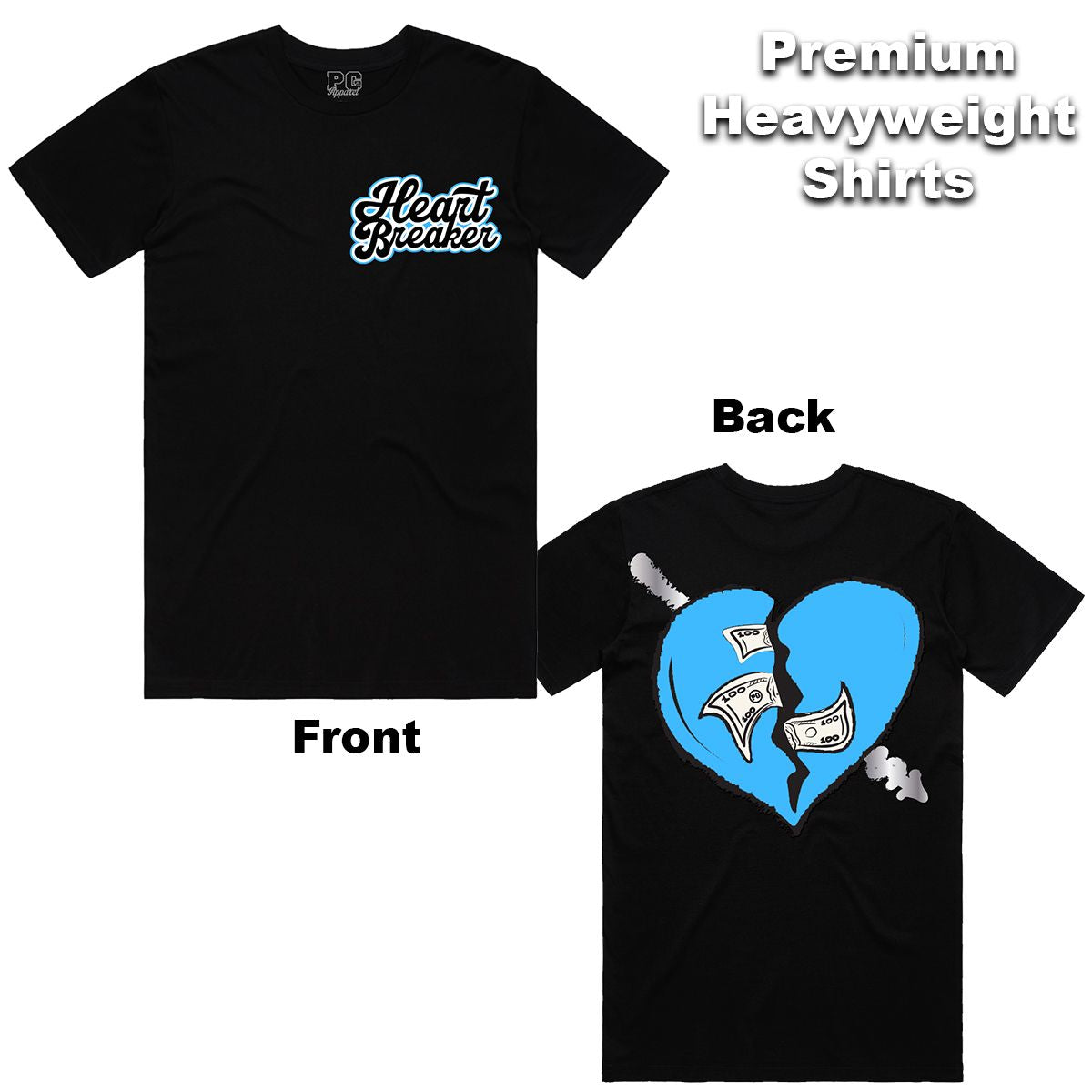 POG - Big Heart Black Carolina Tee