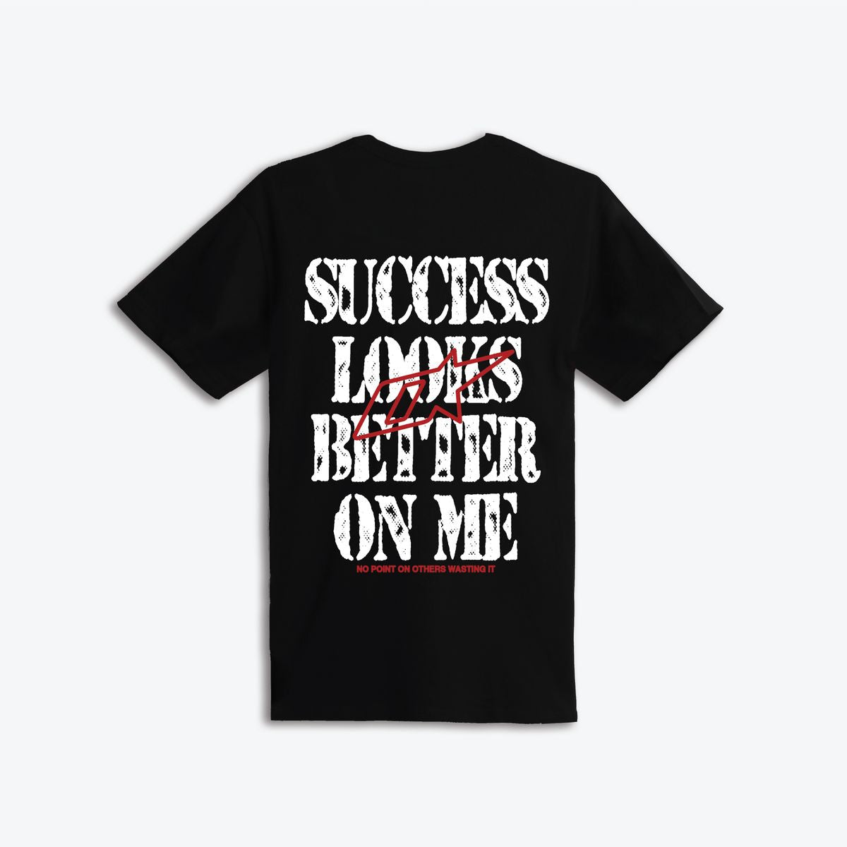 Jordan 4 Bravo Toro T-Shirt Outrank - Success Looks Better Black Tee