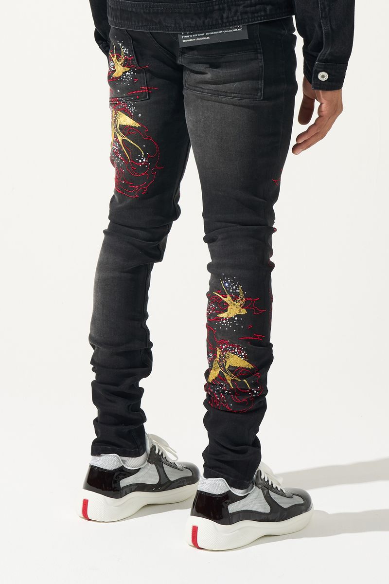 Serenede Chorus Of Wings Black Jean - Premium Streetwear Denim