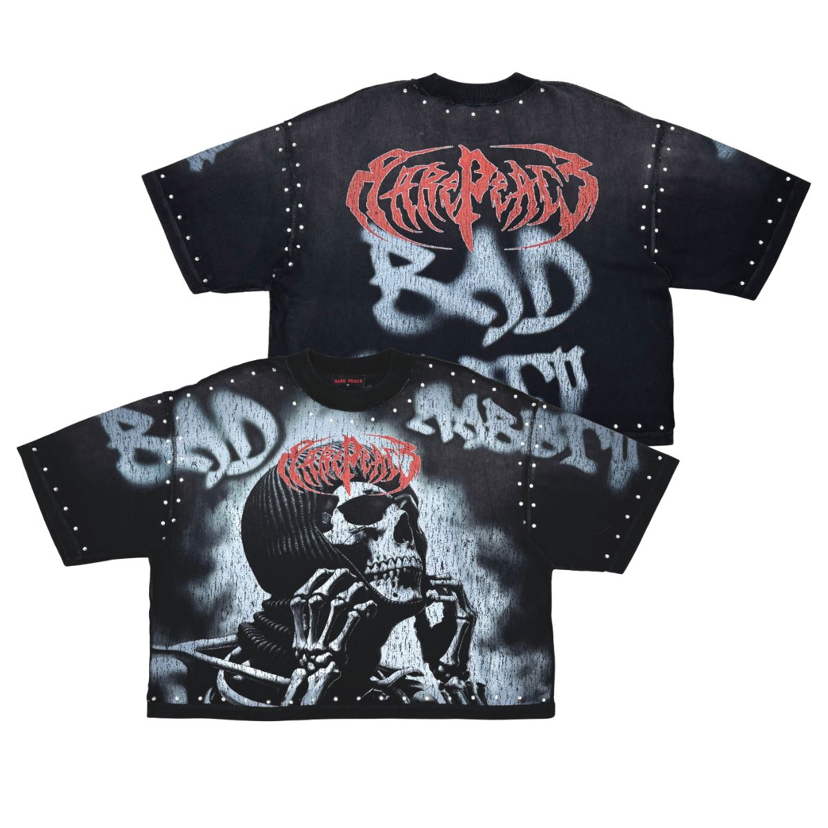 Rare - Bad Habits Black Crop Tee
