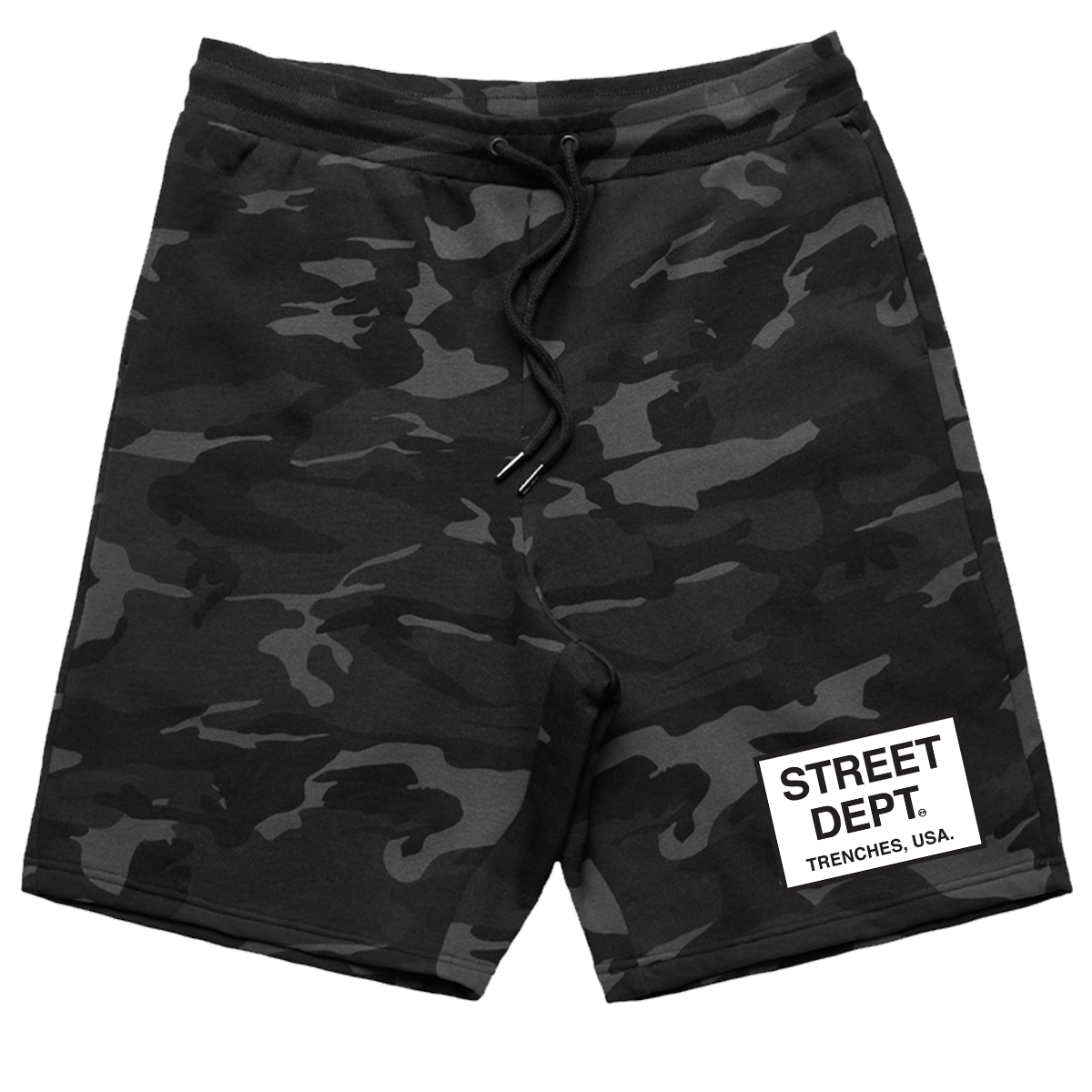Street Dept - Shorts Black Camo