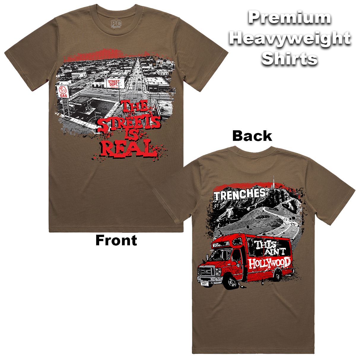 Street Dept - Real Brown Red Tee