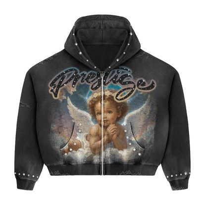 Prestige Angel Black Blue Hoodie