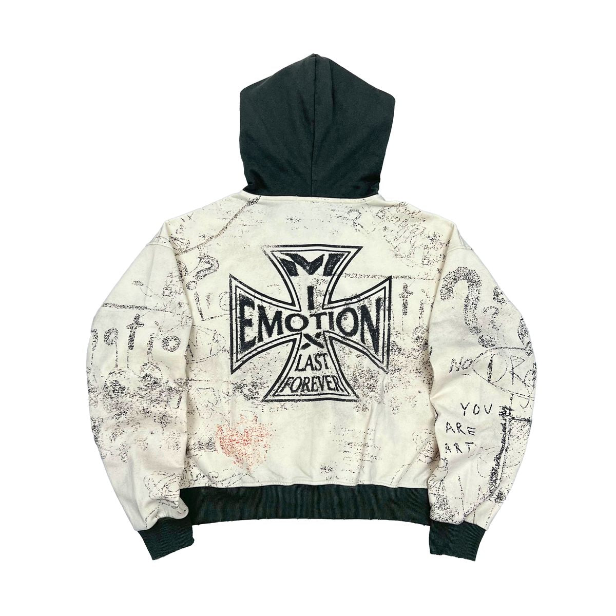 Mixed Emotions - Last Forever Cream Black Hoodie