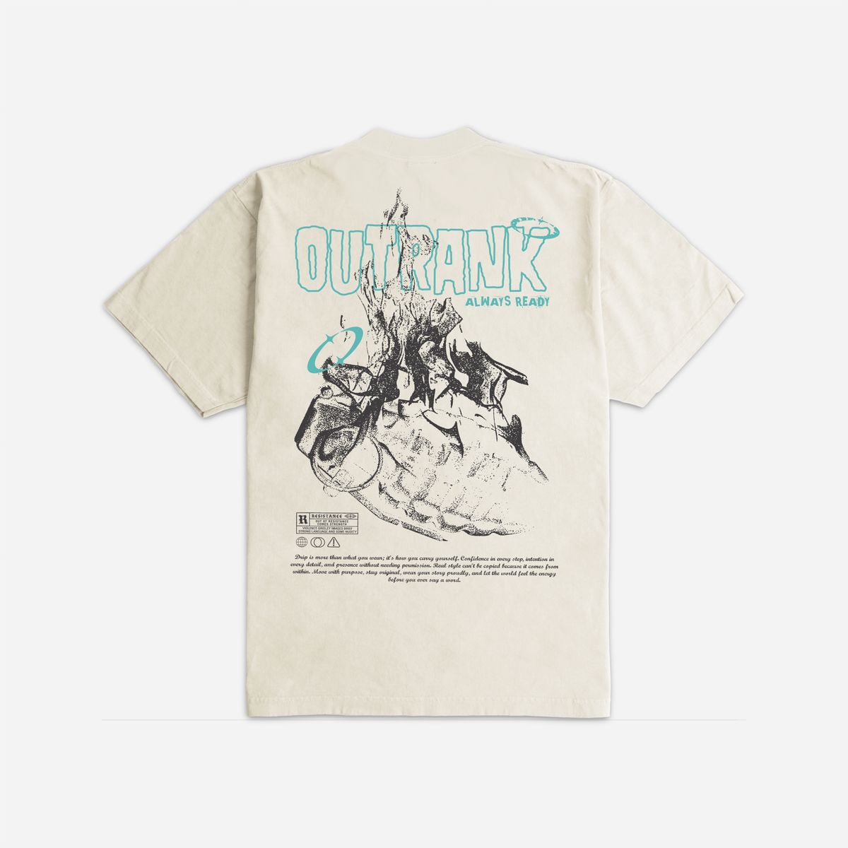 Outrank - Always Ready Cream Tee