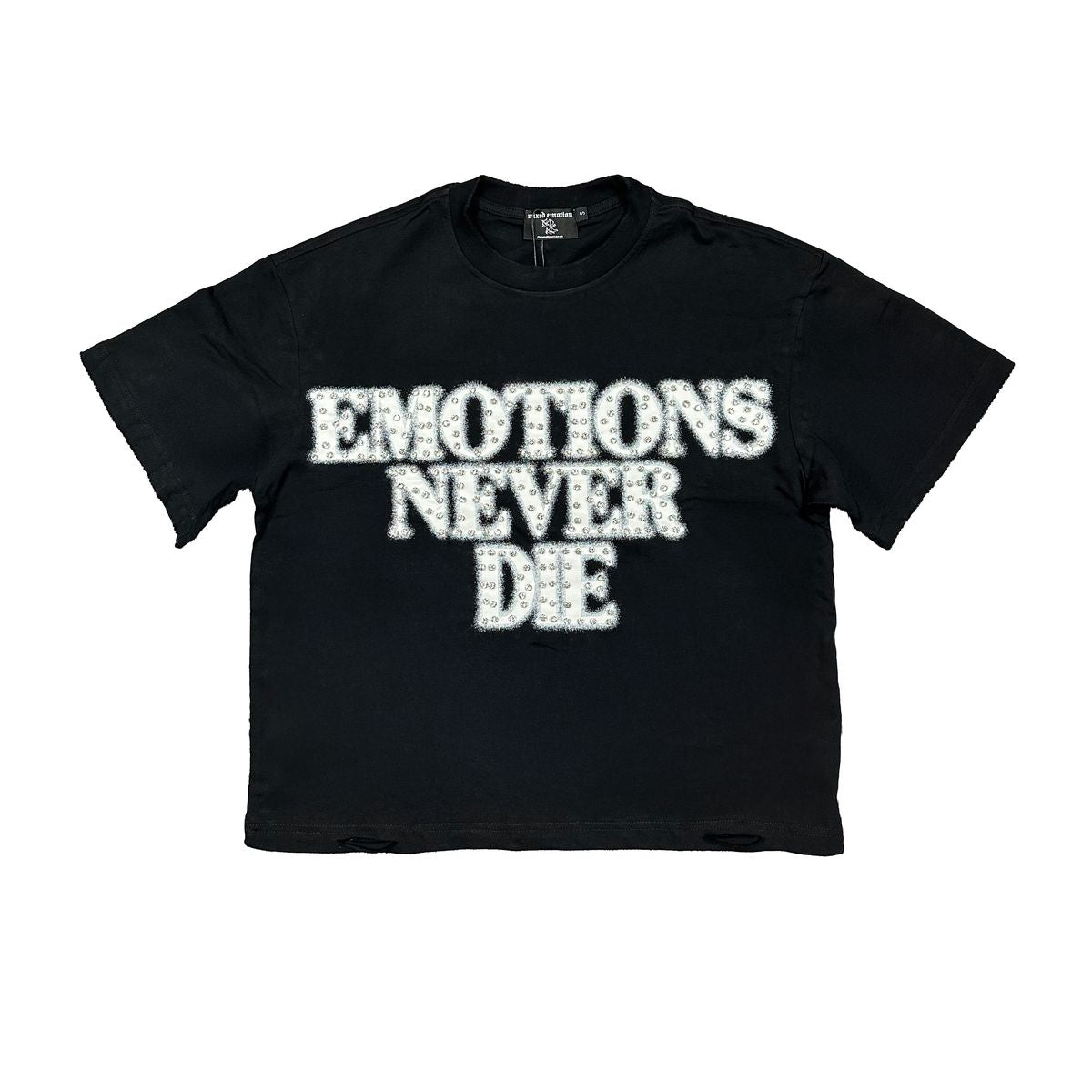 Mixed Emotions - Emotions Never Die Black White Tee