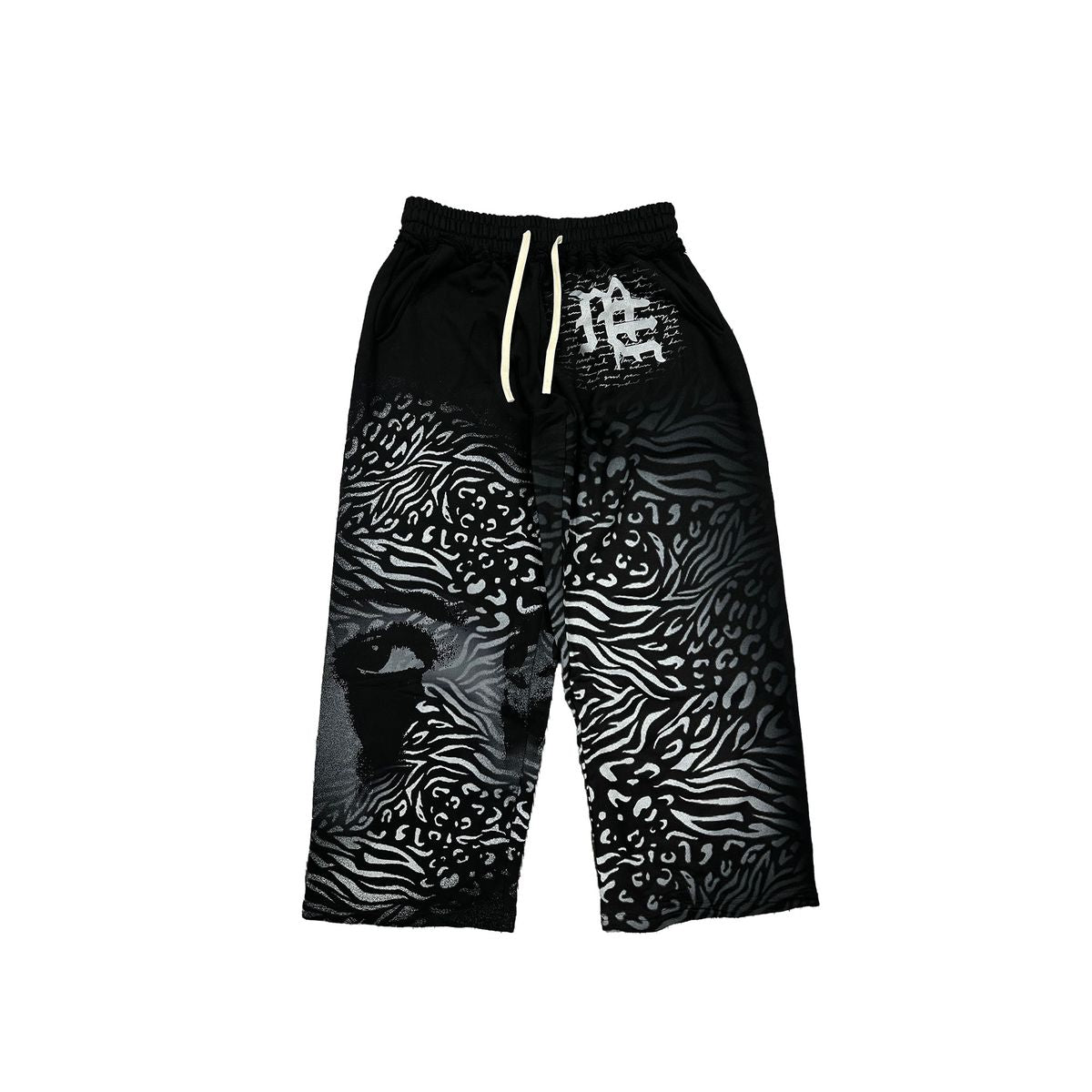 Mixed Emotions - Black Stripped Sweatpants