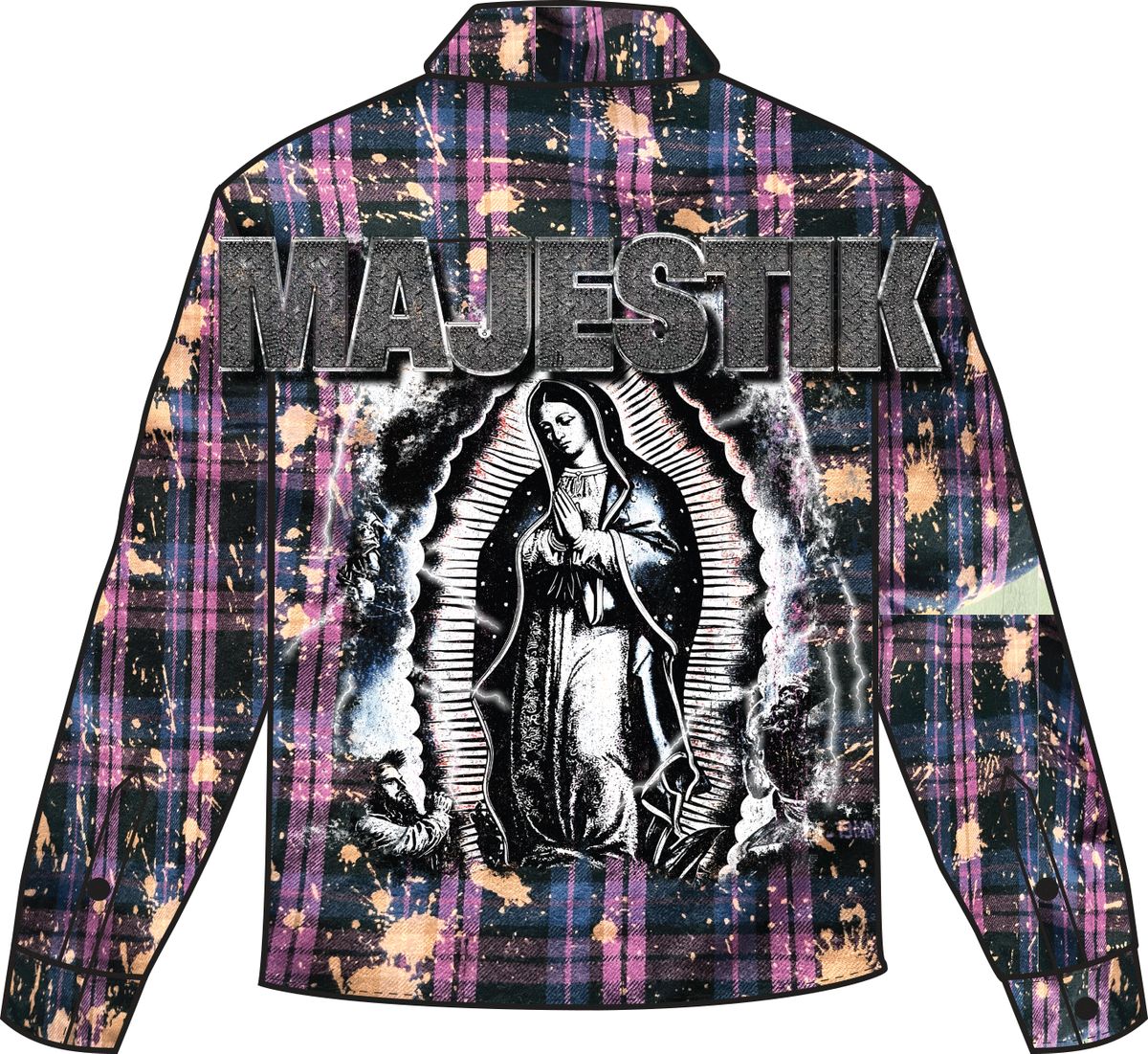 Majestik - Angel Purple Button Up Shirt