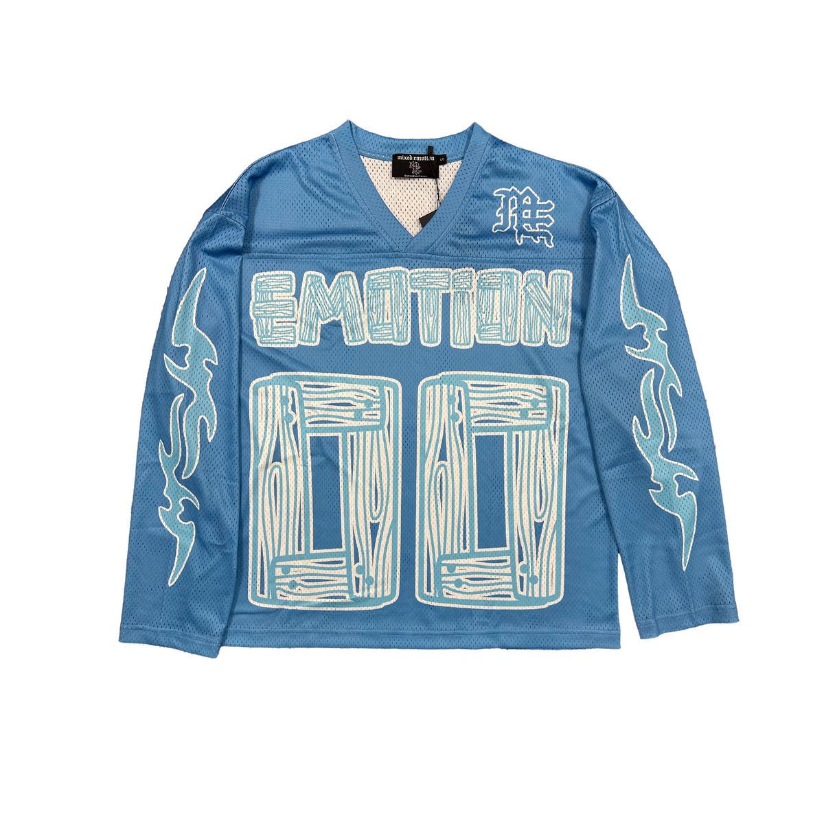 Mixed Emotions - Jersey Lighting Long Sleeve Blue Tee