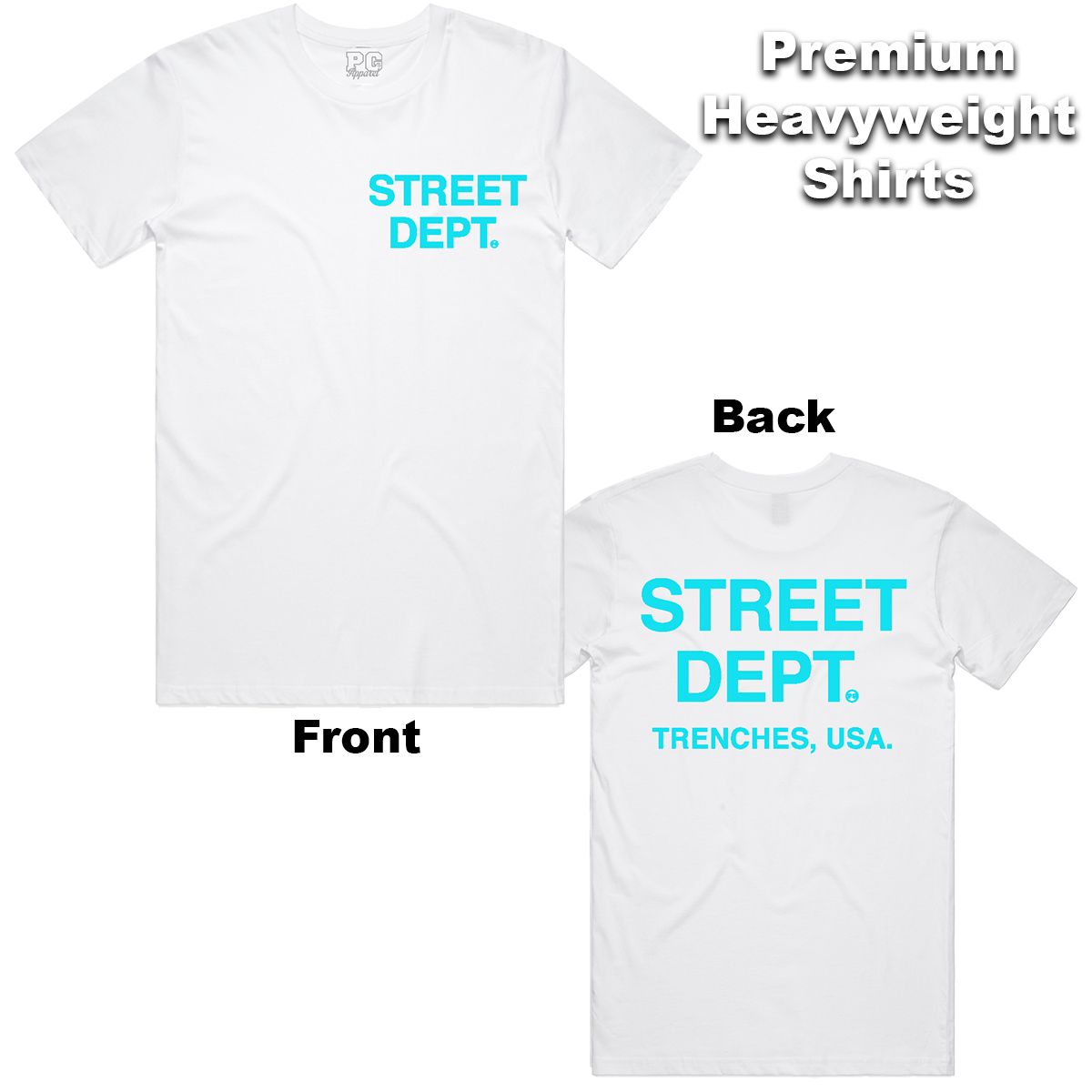 Jordan Gamma 11’s Shirt Street Dept - White Aqua Tee