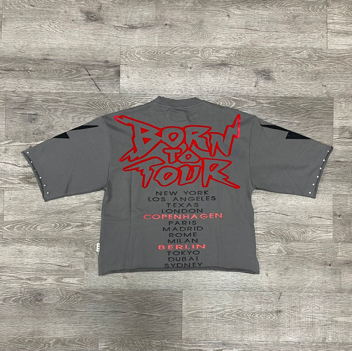 BKYS - BlackOut Grey Crop Tee