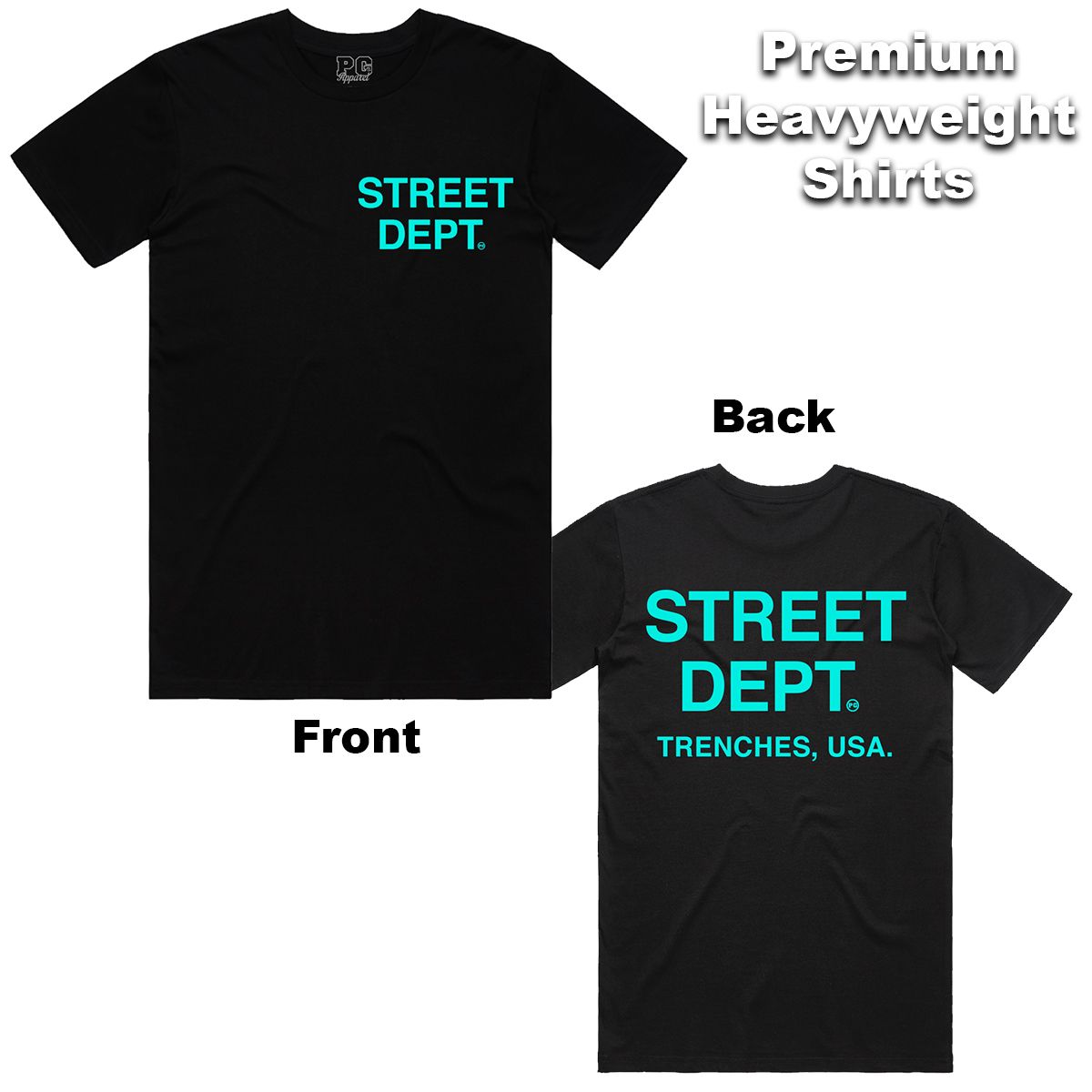 Street Dept - Black Aqua Tee