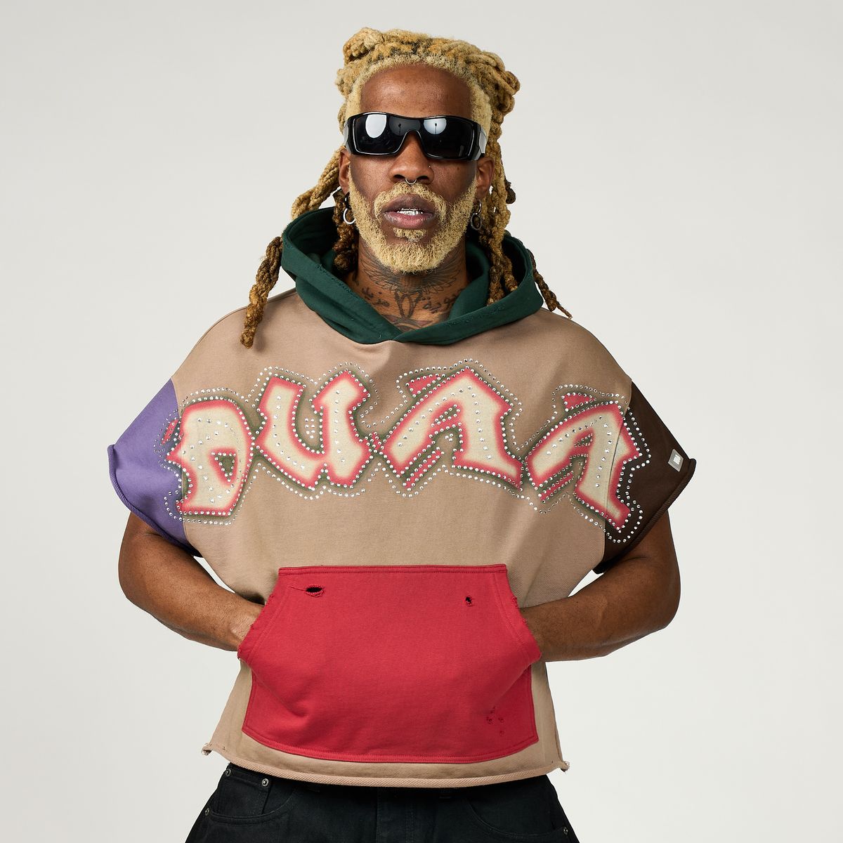 Duaa - Retro Multi Color Hoodie