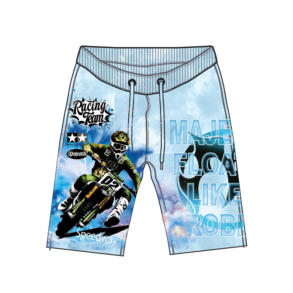 Majestik - Tapestry Light Blue Short