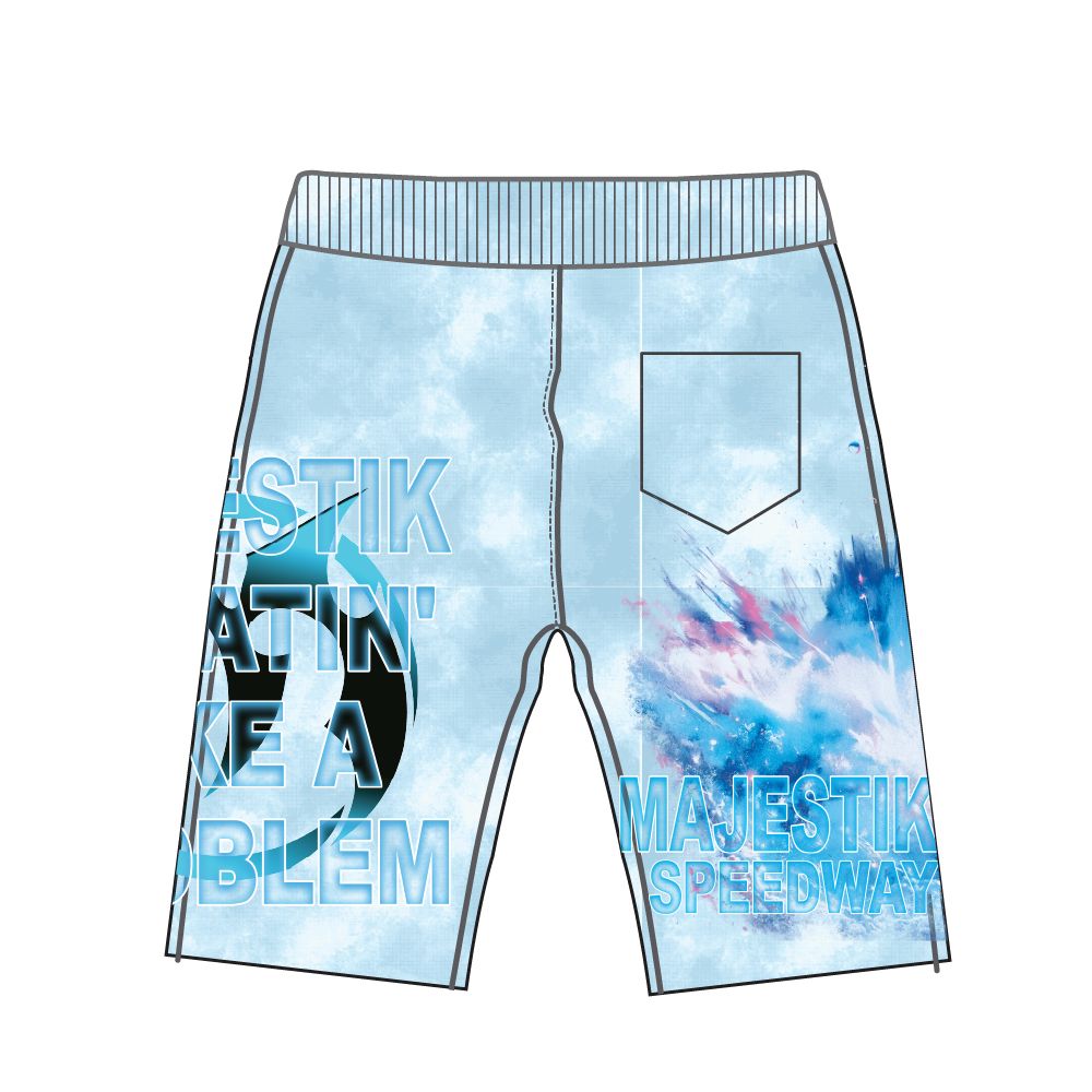 Majestik - Tapestry Light Blue Short